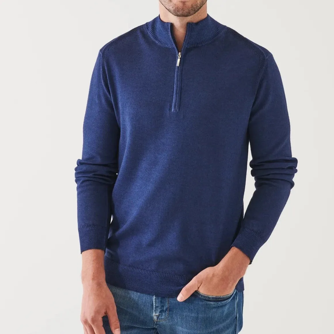 1/4 Zip Mock Neck Sweater