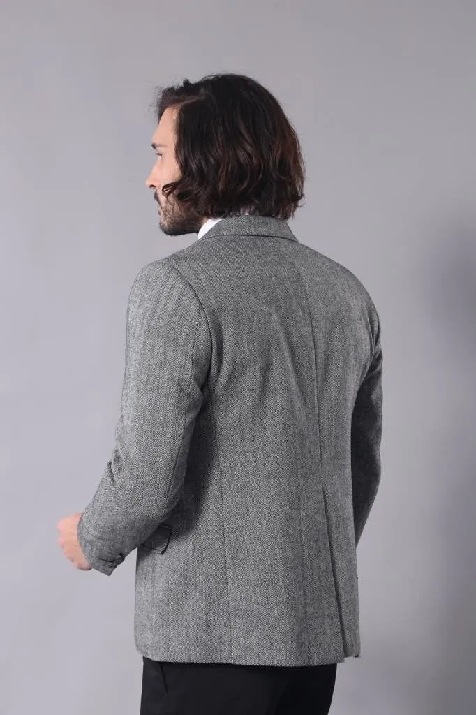 15531 Grey Blazer Jacket