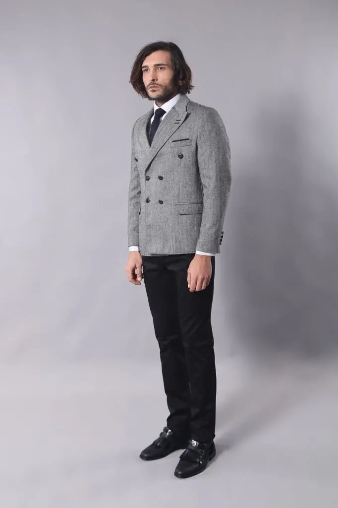 15531 Grey Blazer Jacket