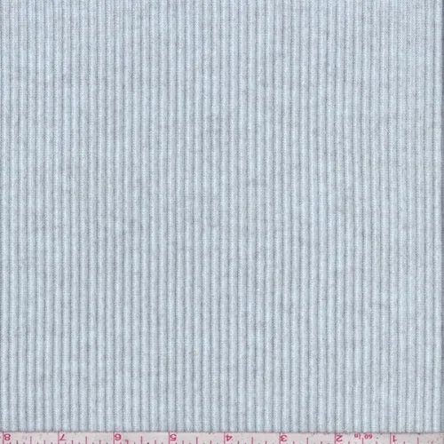 2 YD PC-Heather Pale Blue Ribbed Sweater Jersey Knit Fabric