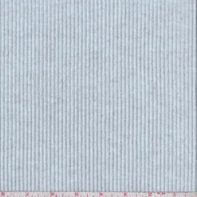 2 YD PC-Heather Pale Blue Ribbed Sweater Jersey Knit Fabric