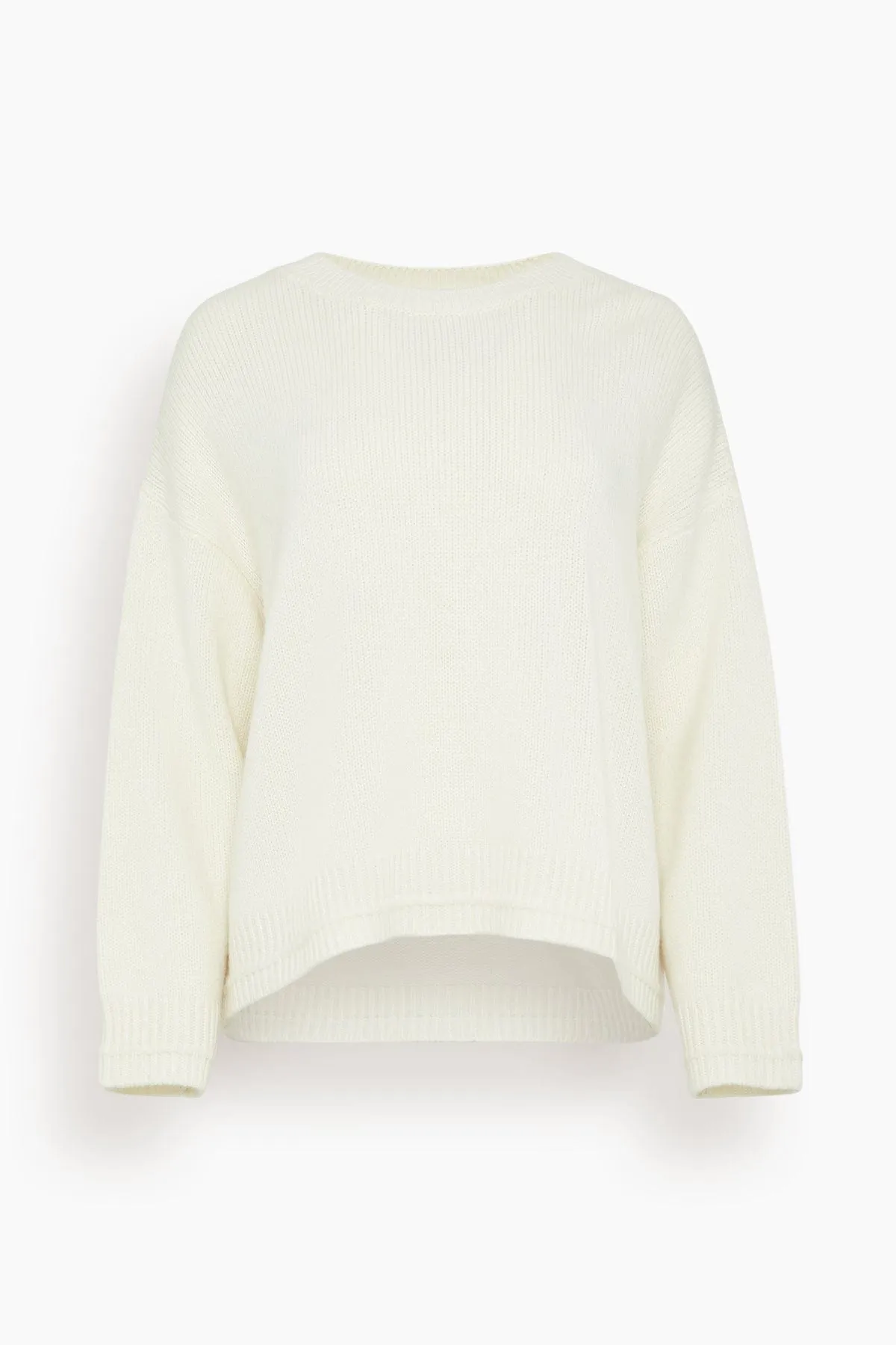 Alston Boyfriend Crewneck in Gardenia