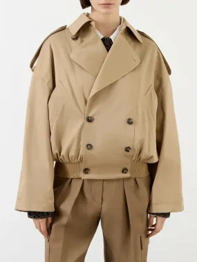 Balloon Double-Breasted Trench Jacket