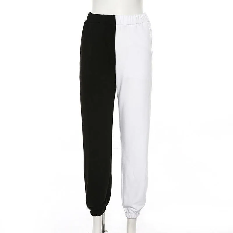 Black and White casual sporty trousers