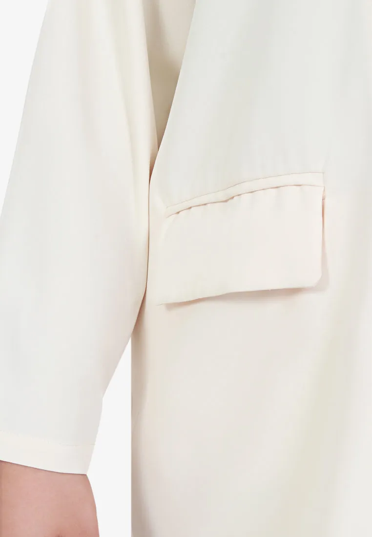 Blaise Double Breasted Soft Blazer - Off White