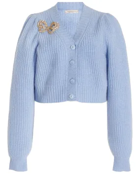 Blue Haze Larsa Cropped Cardigan