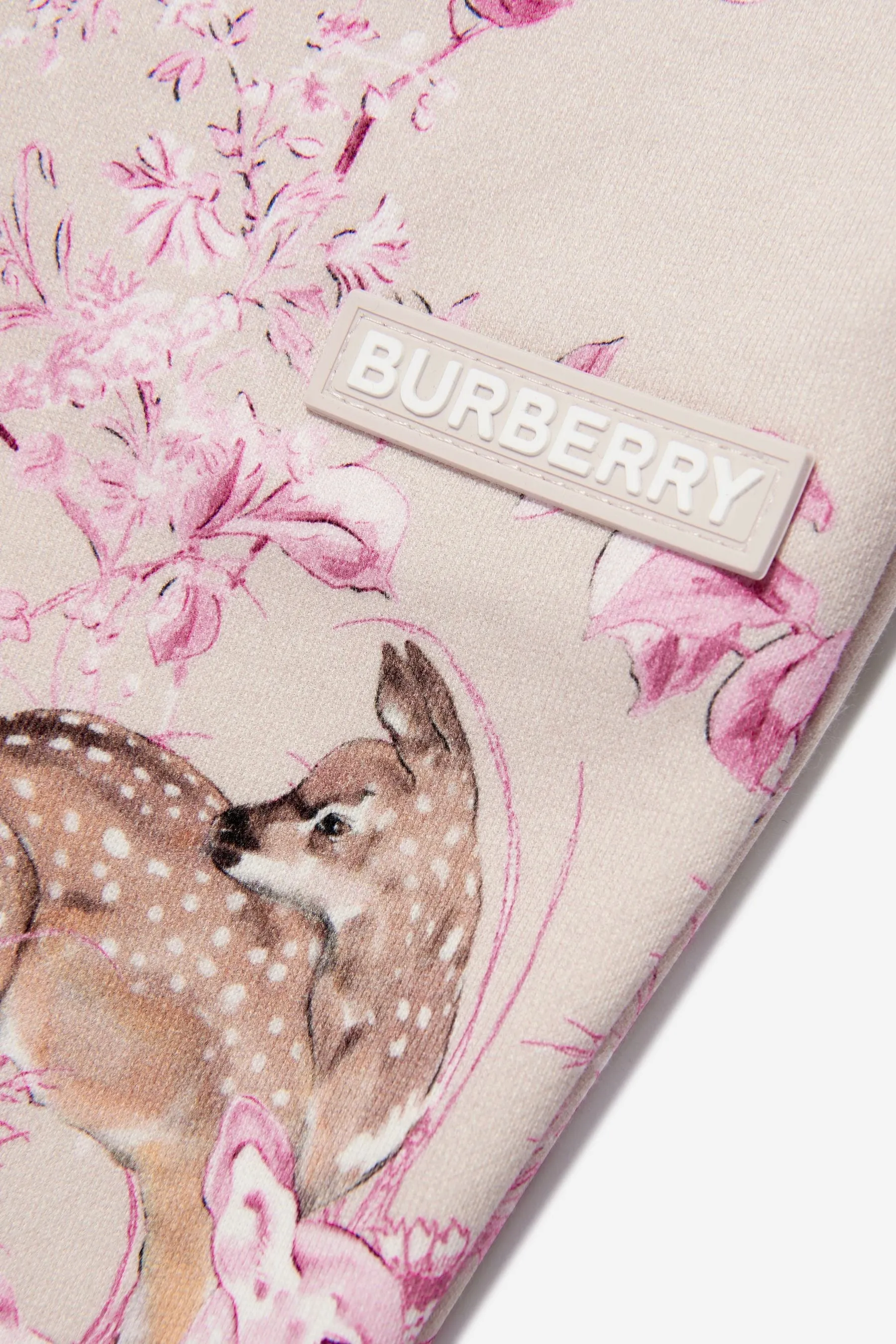 Burberry Girls Cotton Deer Print Joggers