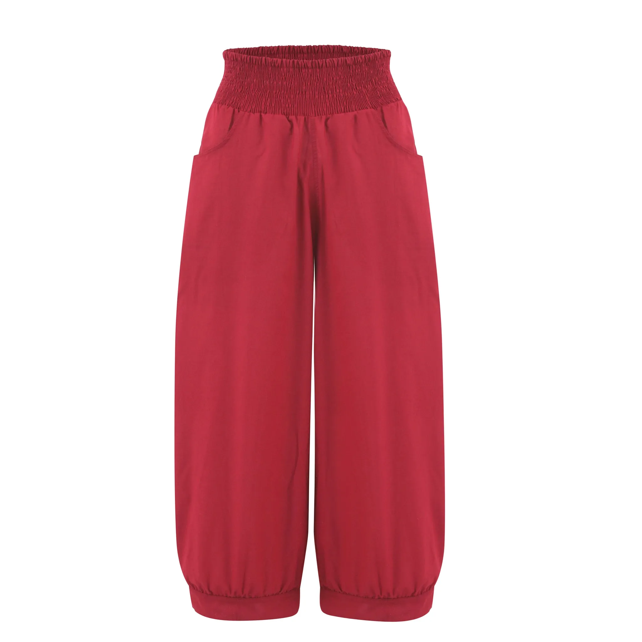 Burgundy Harem Pants