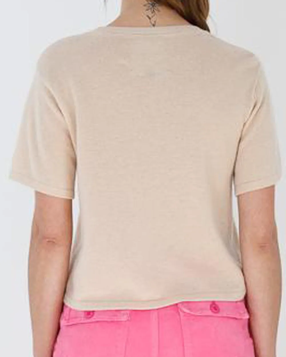 Camel No Bad Days Cashmere Tee