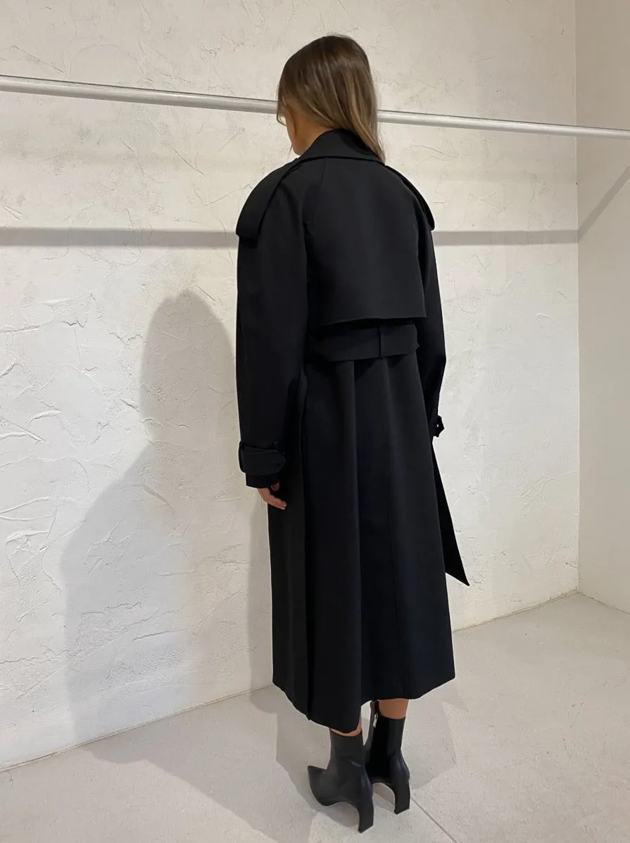 Camilla and Marc Lomela Trench Coat in Black