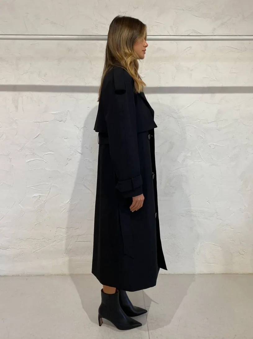 Camilla and Marc Lomela Trench Coat in Black