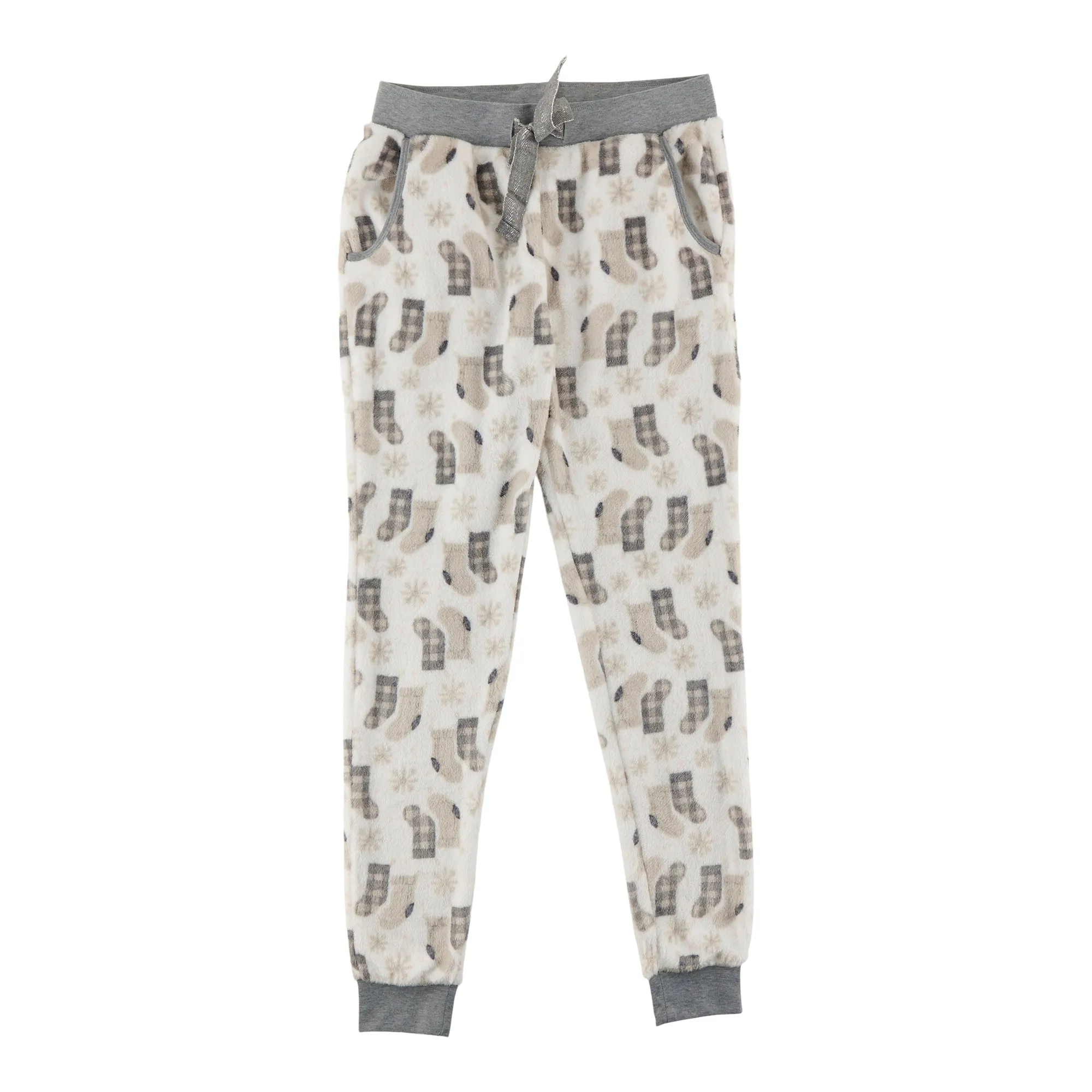 Carisma Women's Printed Plush PJ Joggers