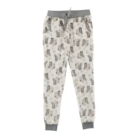 Carisma Women's Printed Plush PJ Joggers