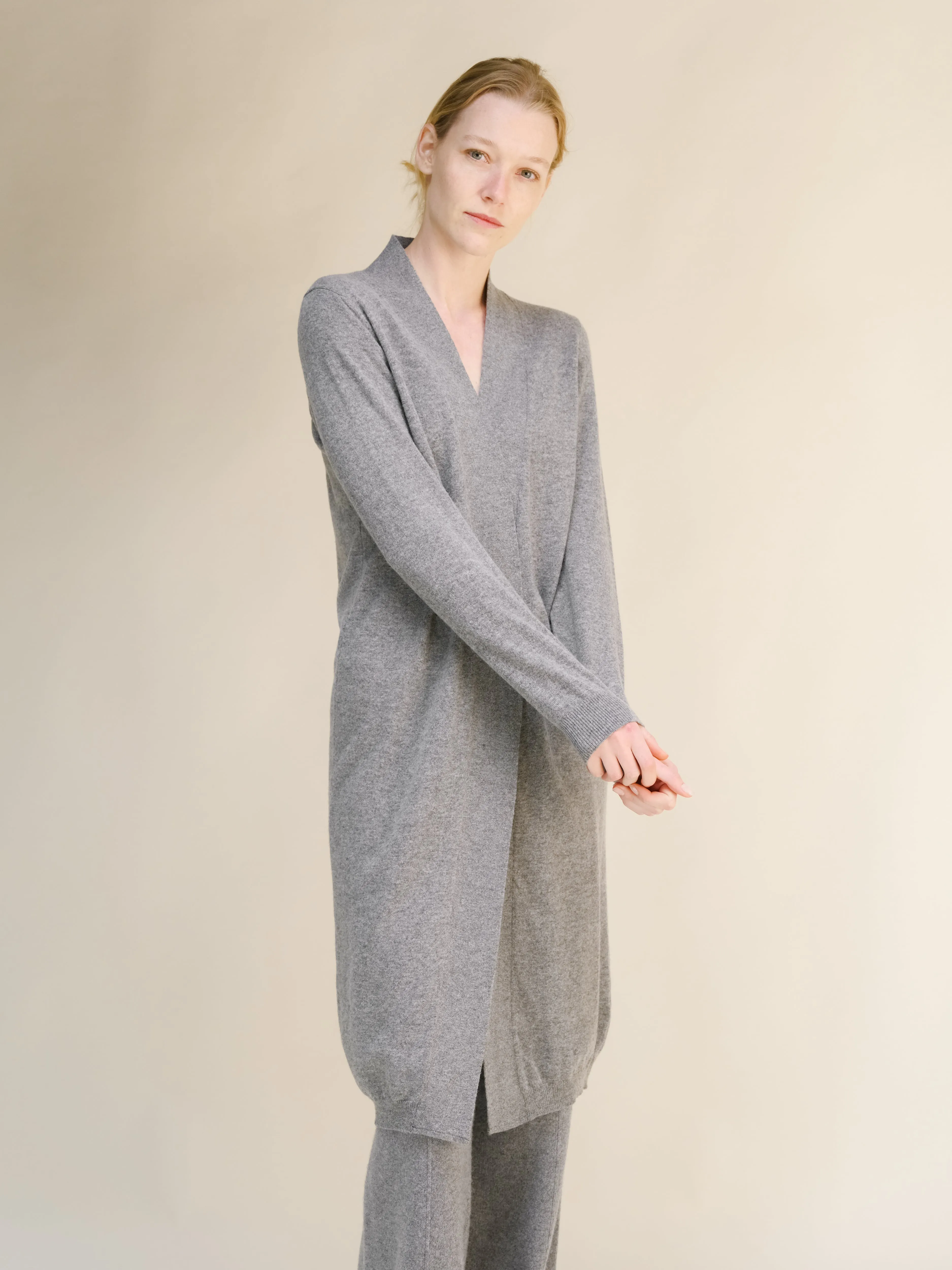 Cashmere Mix Long Cardigan