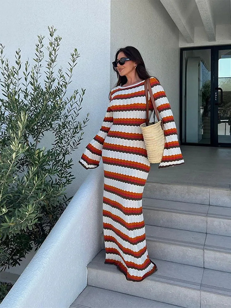 Chic Striped Maxi Dress | Perfect for Casual Days