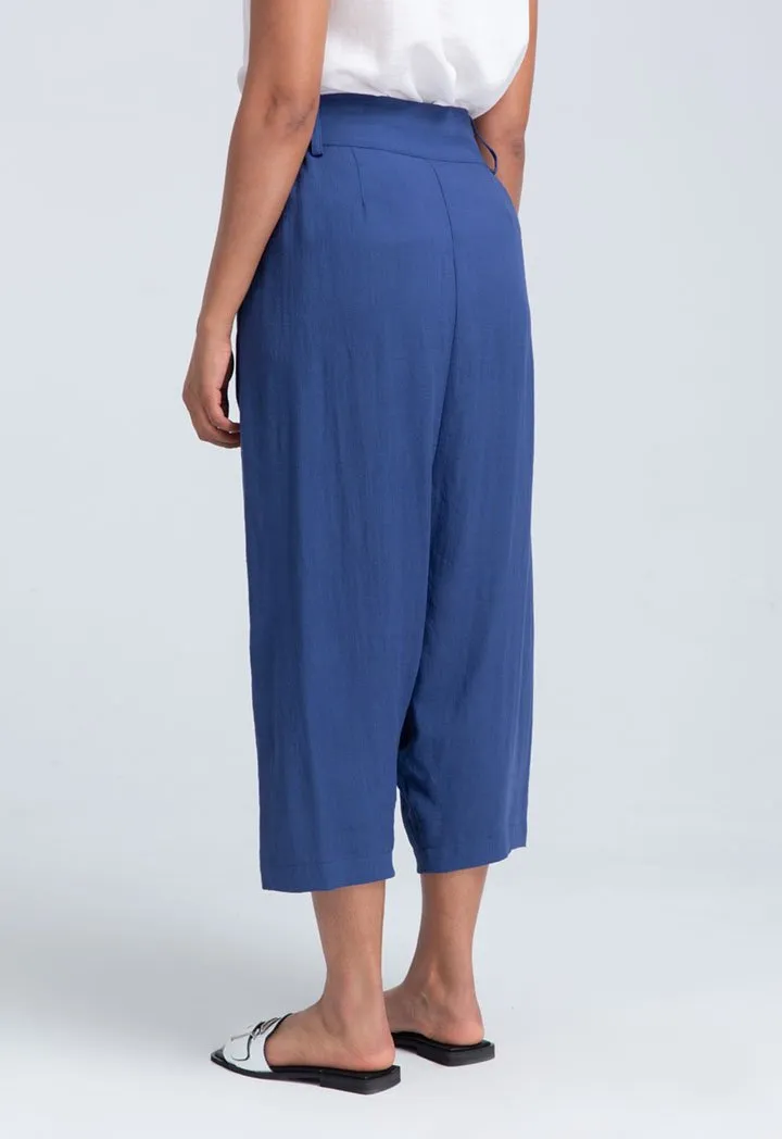 Choice Elasticated Back Waist Harem Trouser Cobalt