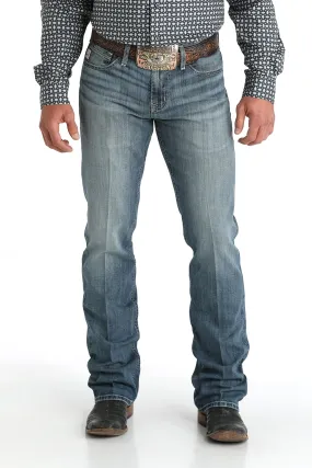 CINCH IAN MEDIUM STONE WASH SLIM FIT BOOT CUT JEAN