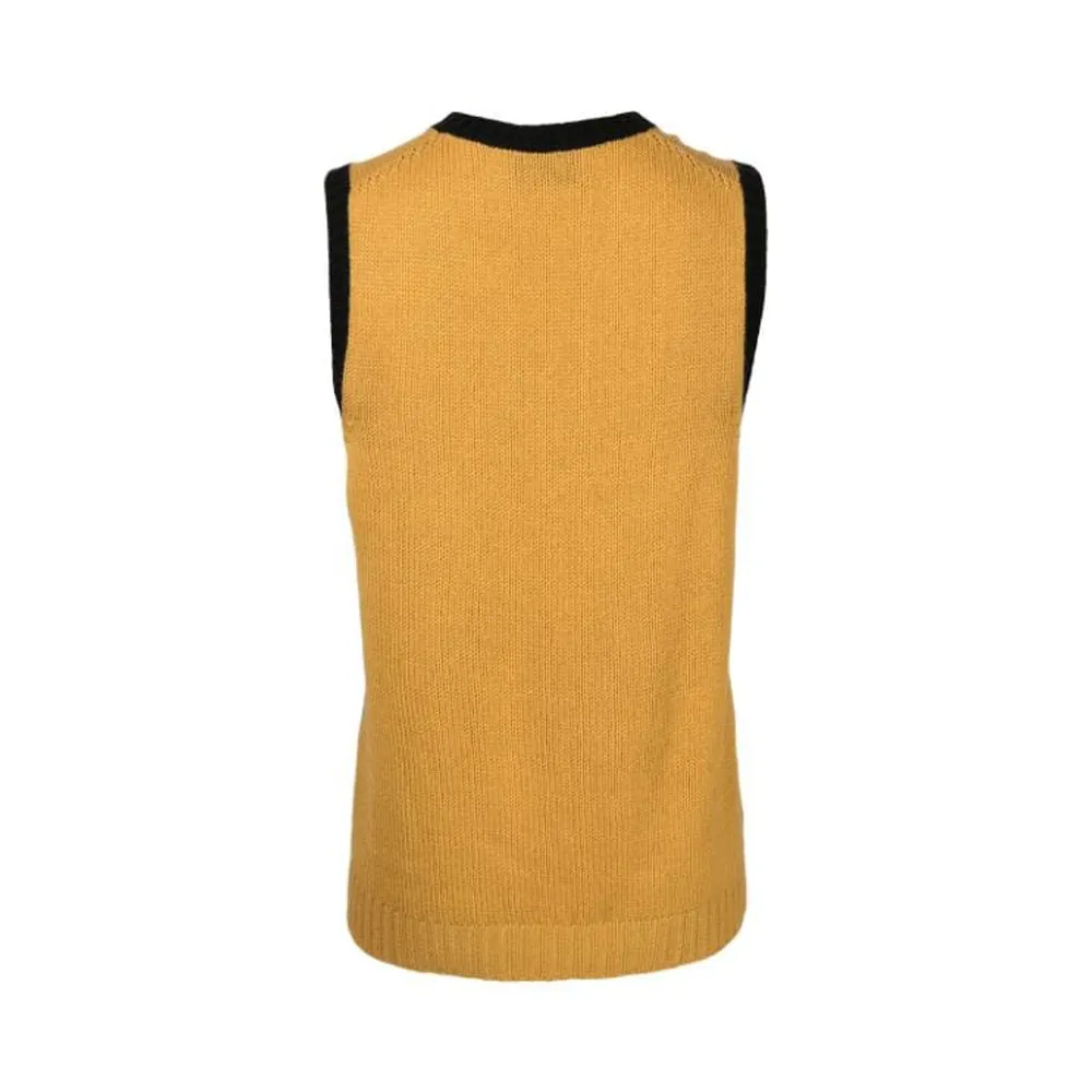 Colour-Block Knitted Vest