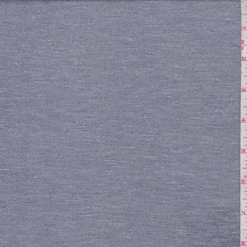 Concrete Grey Slubbed Rayon Sweater Jersey Knit Fabric