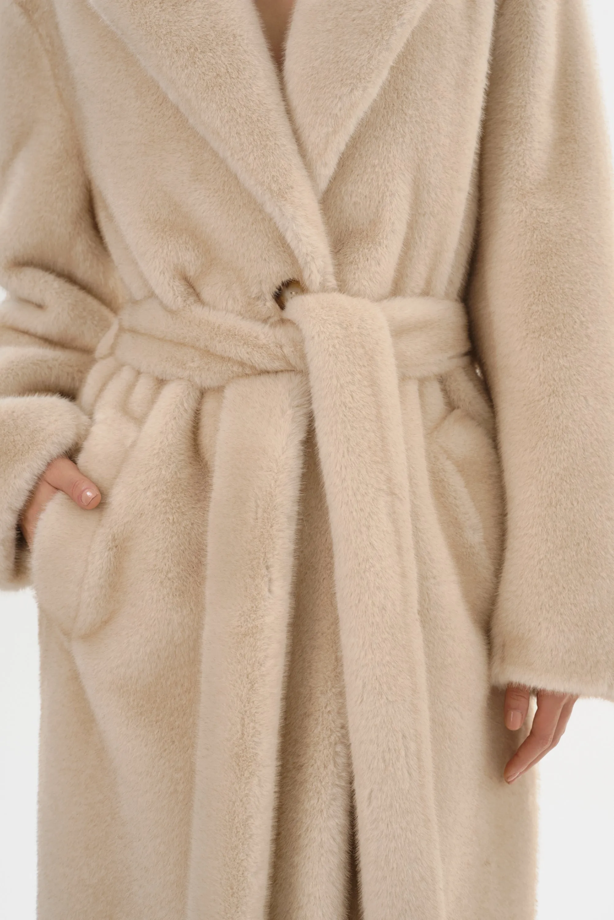 DARELLE | Faux Fur Maxi Coat