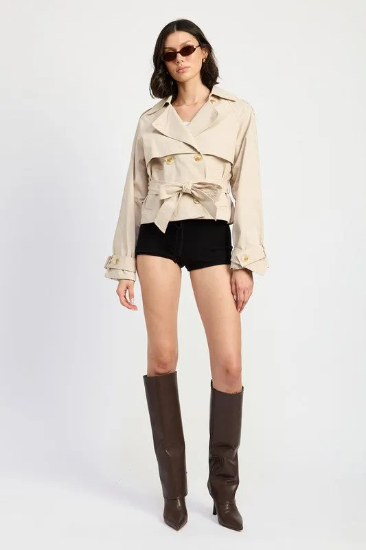 Emory Park Short Trench Style Jacket