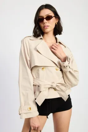 Emory Park Short Trench Style Jacket