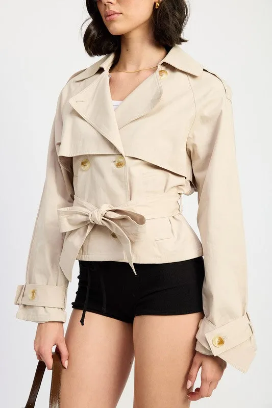 Emory Park Short Trench Style Jacket