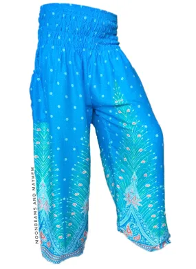 FABULOUS PEACOCK BOHEMIAN HARMONY HAREM PANTS PETITE