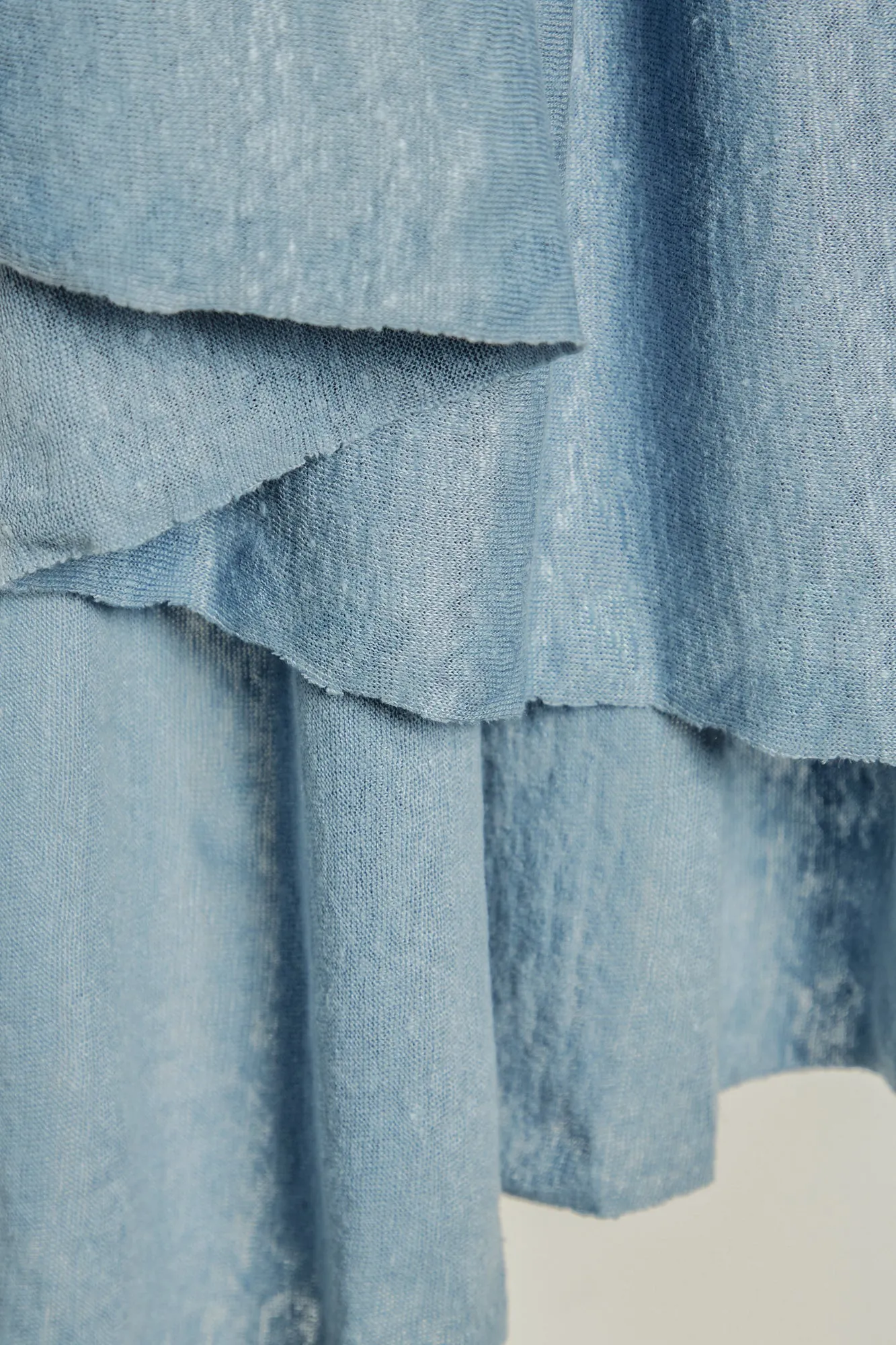 Faded Blue Fine Linen Knit | Mind The Maker | By The Half Yard