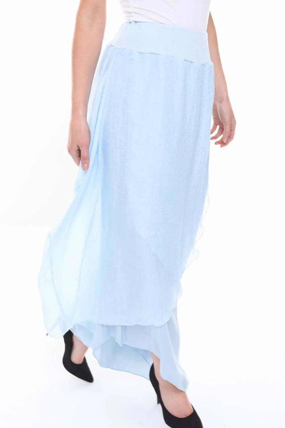 Floaty Layered Chiffon Harem Trousers