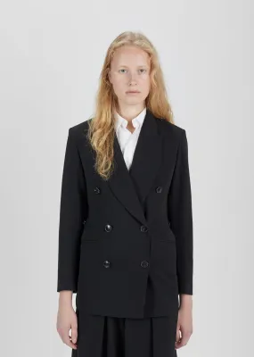 Gabardine Double Breasted Blazer