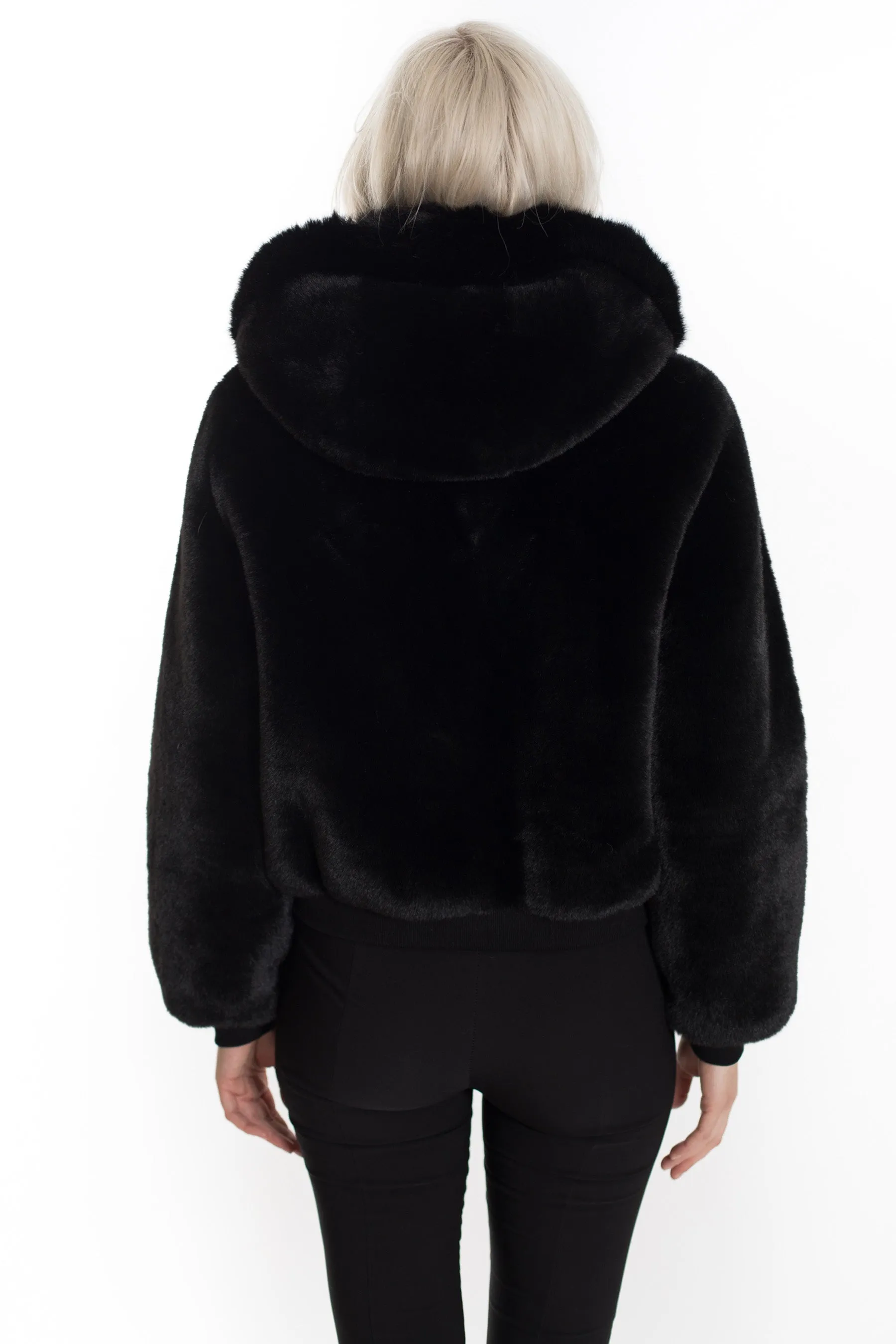 GASPARDZ - Hooded Faux Fur Jacket