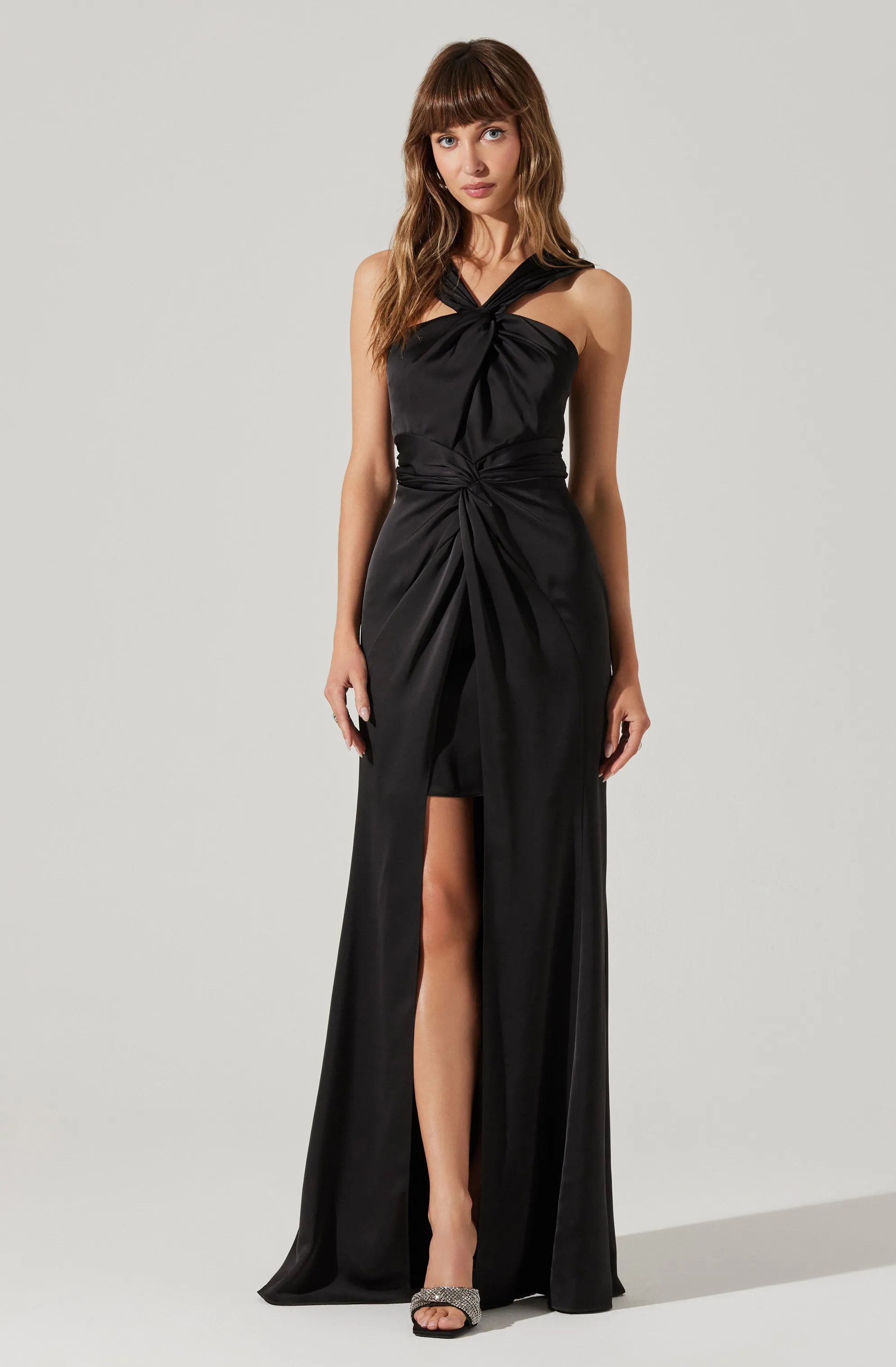 Georgiana Halter Neck Maxi Dress