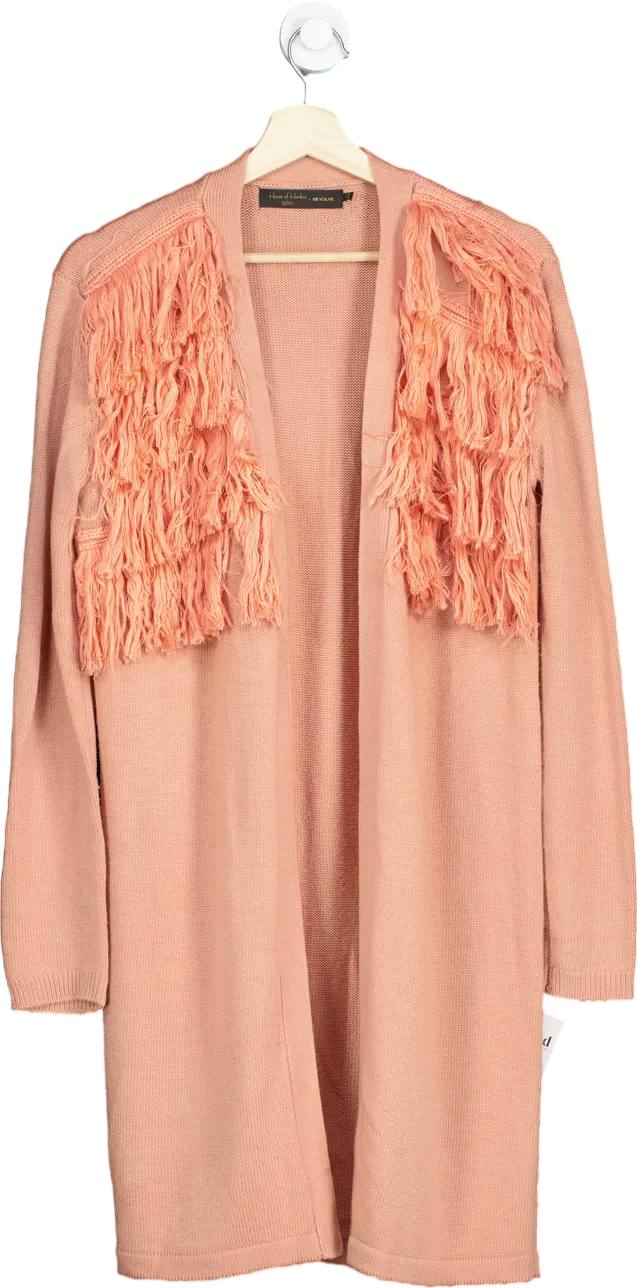 House of Harlow Peach Knit Cardigan UK S