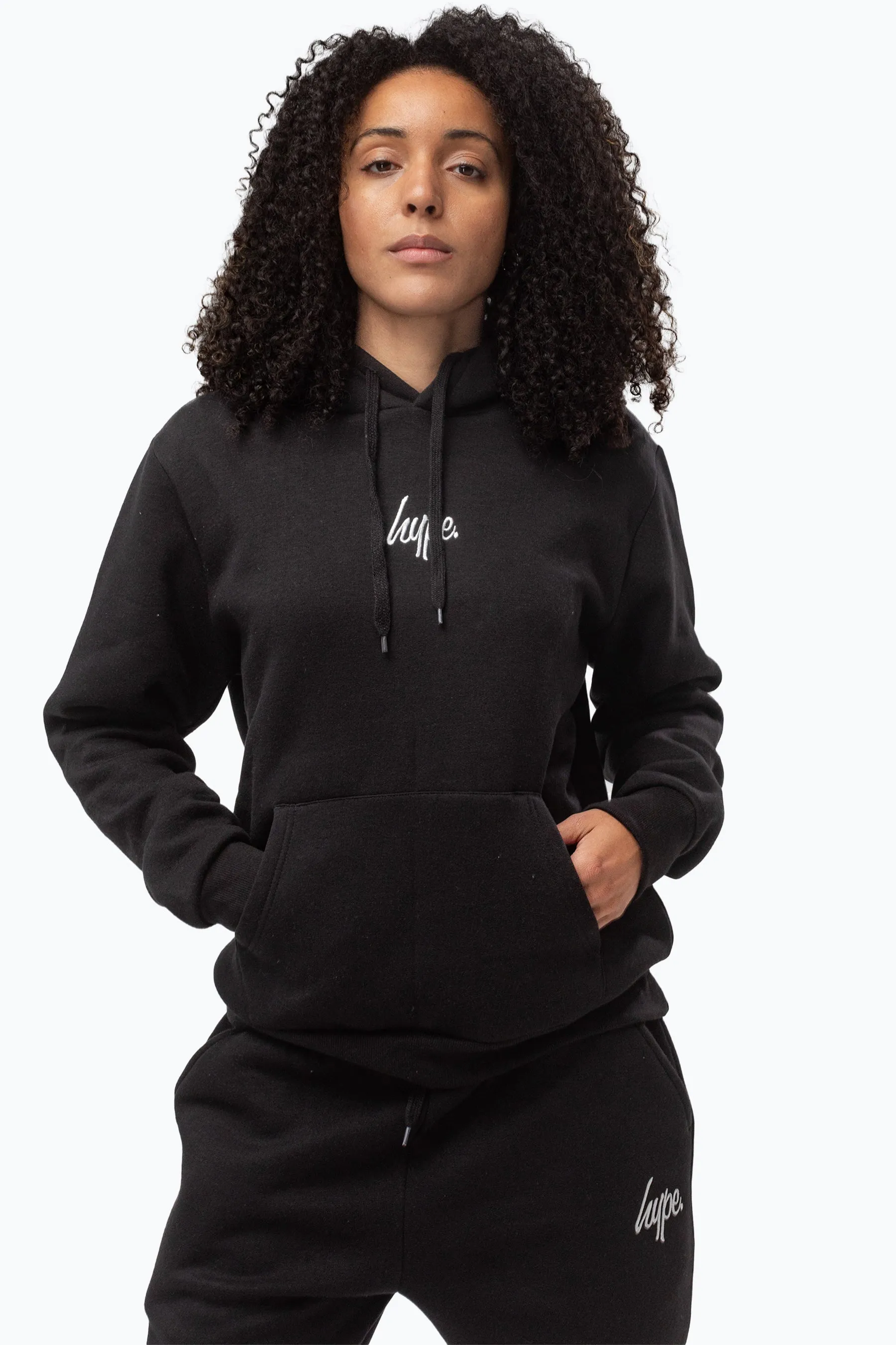 Hype Adults Black Tracksuit