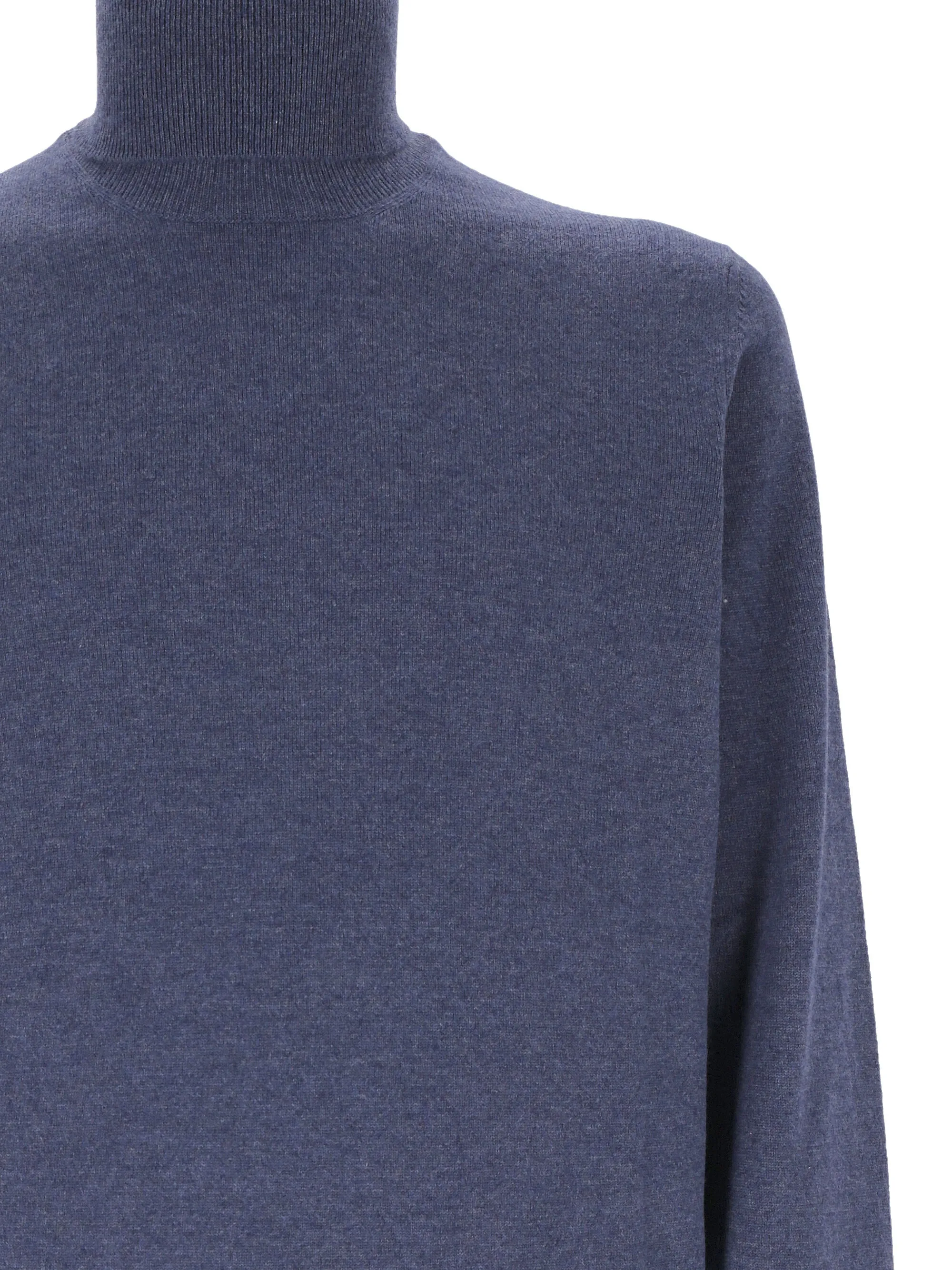 Imperial Blue Cashmere Roll Neck Sweater