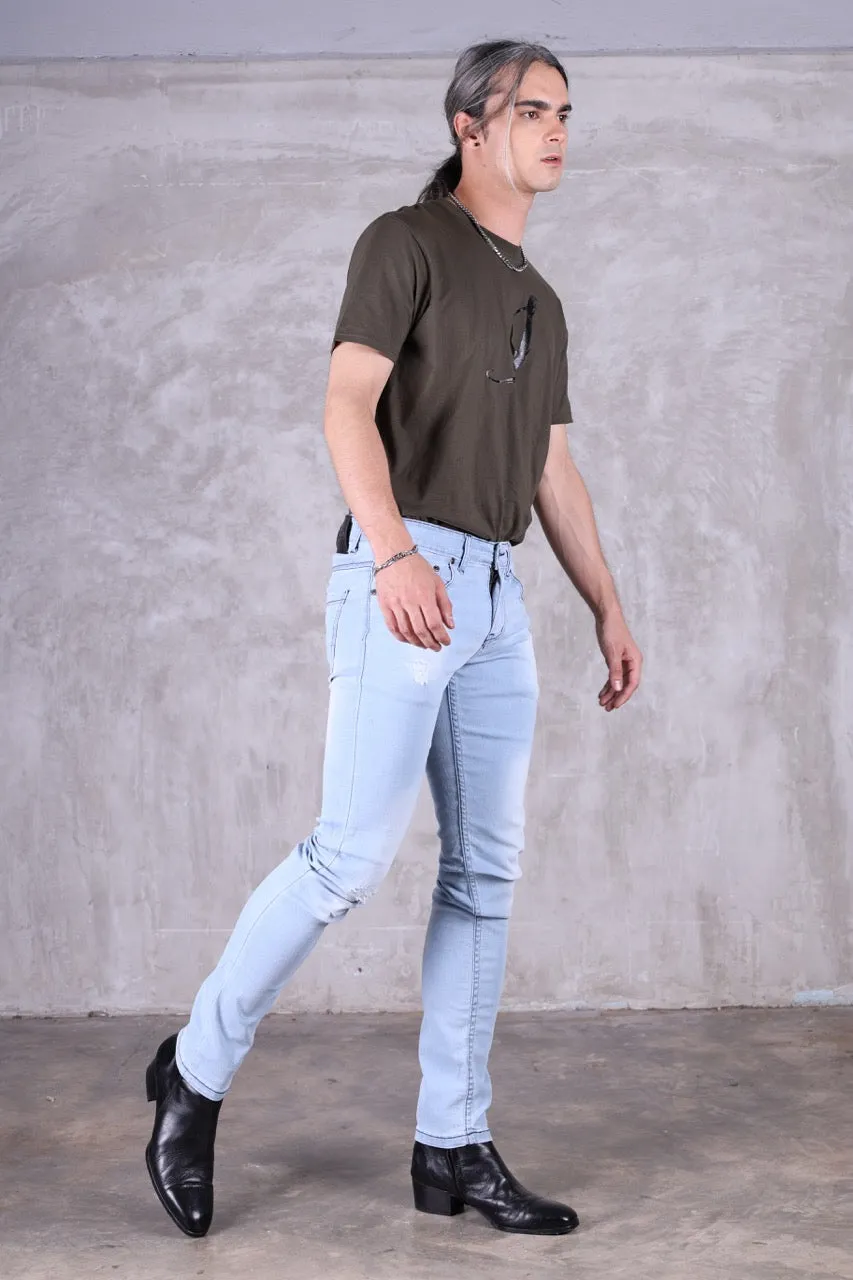 Jack Russel - Men Jeans - Klassik J-4004 Slim Fit Light Blue