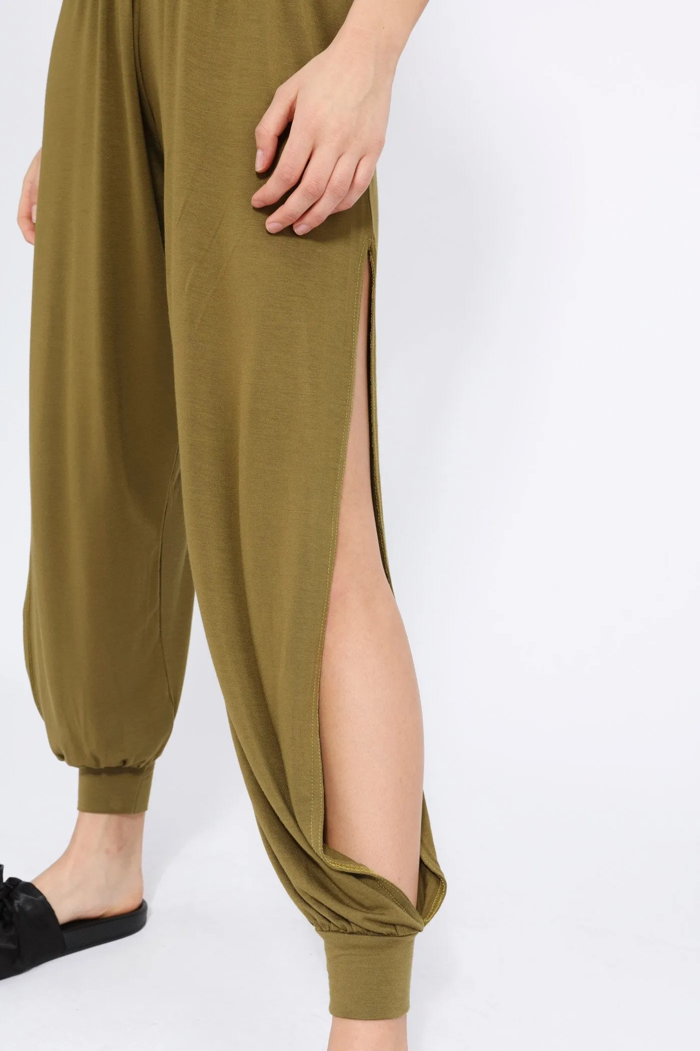 Kale Harem Trouser With Side Split