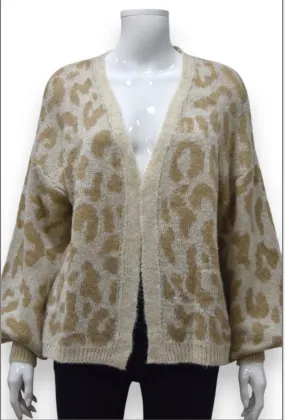 Larissa Chunky Knit Leopard Cardigan