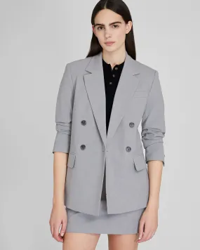 Lightweight Wool Double Breasted Blazer