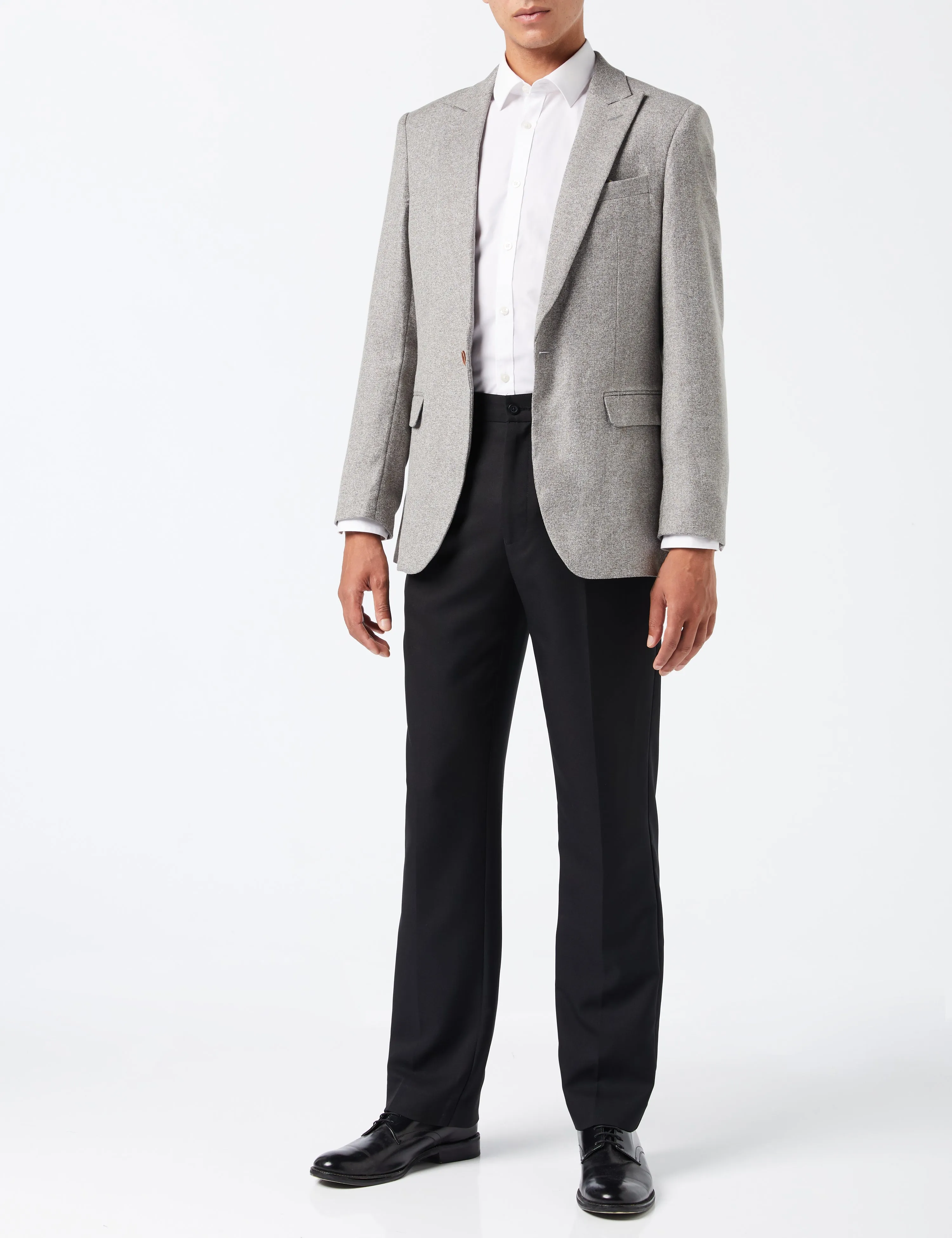 MARCO - SINGLE BREASTED CASUAL GREY BLAZER