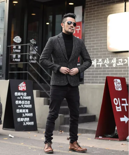 Men's Spring & Autumn Casual Suit Jacket