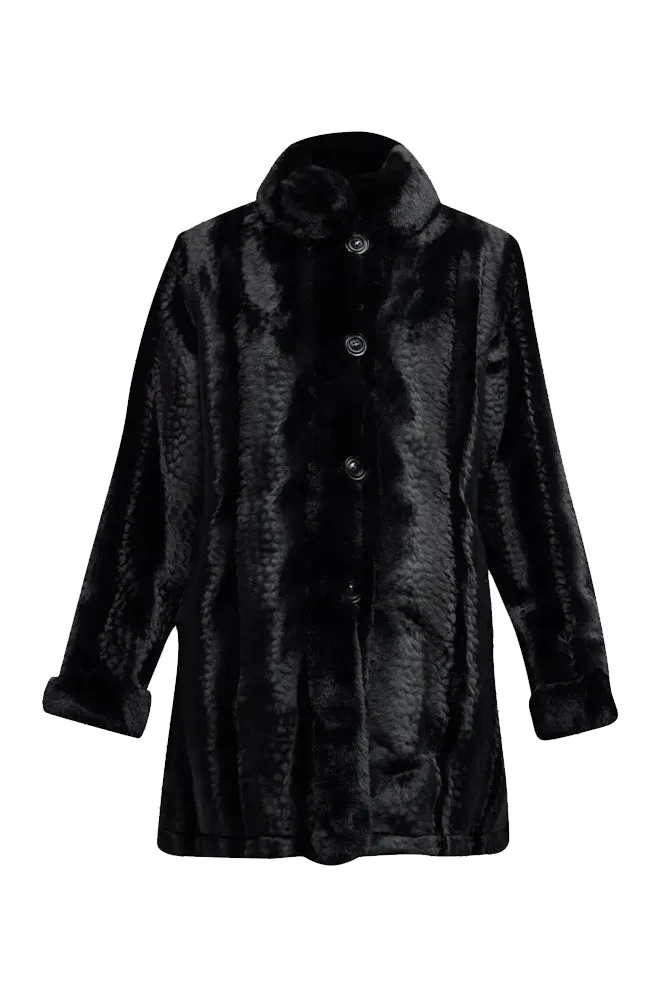 MORRIS - Reversible Coat with Stand Collar