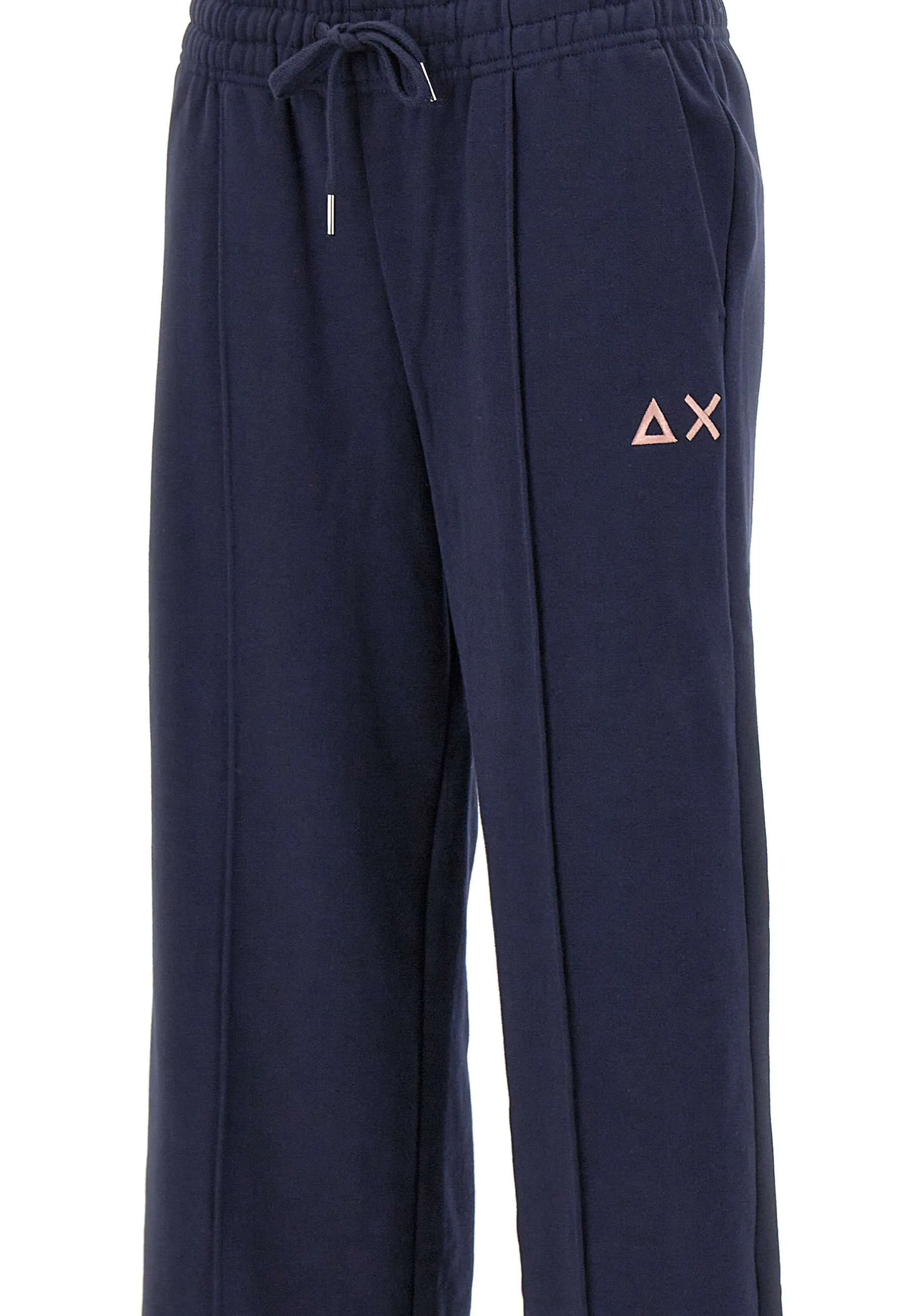 Navy Blue Cotton Jogger Trousers