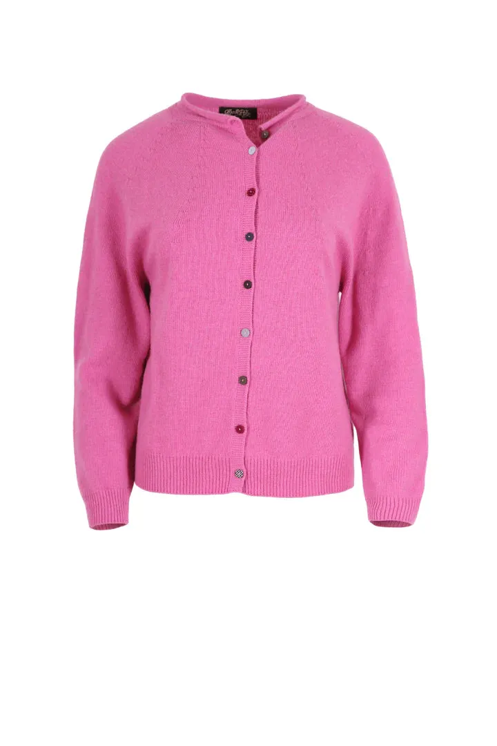 Olga de Polga Kyoto Button Cardigan Pink