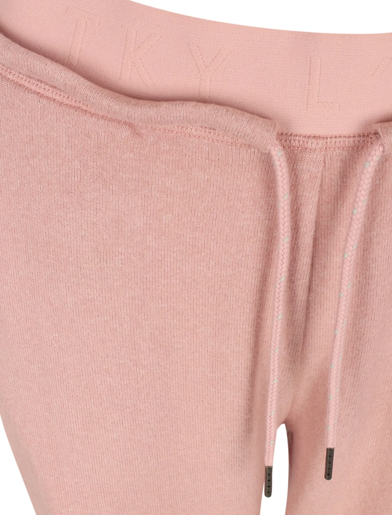 Papera Brushed Jersey Knit Cuffed Joggers In Dusky Pink - Tokyo Laundry Active