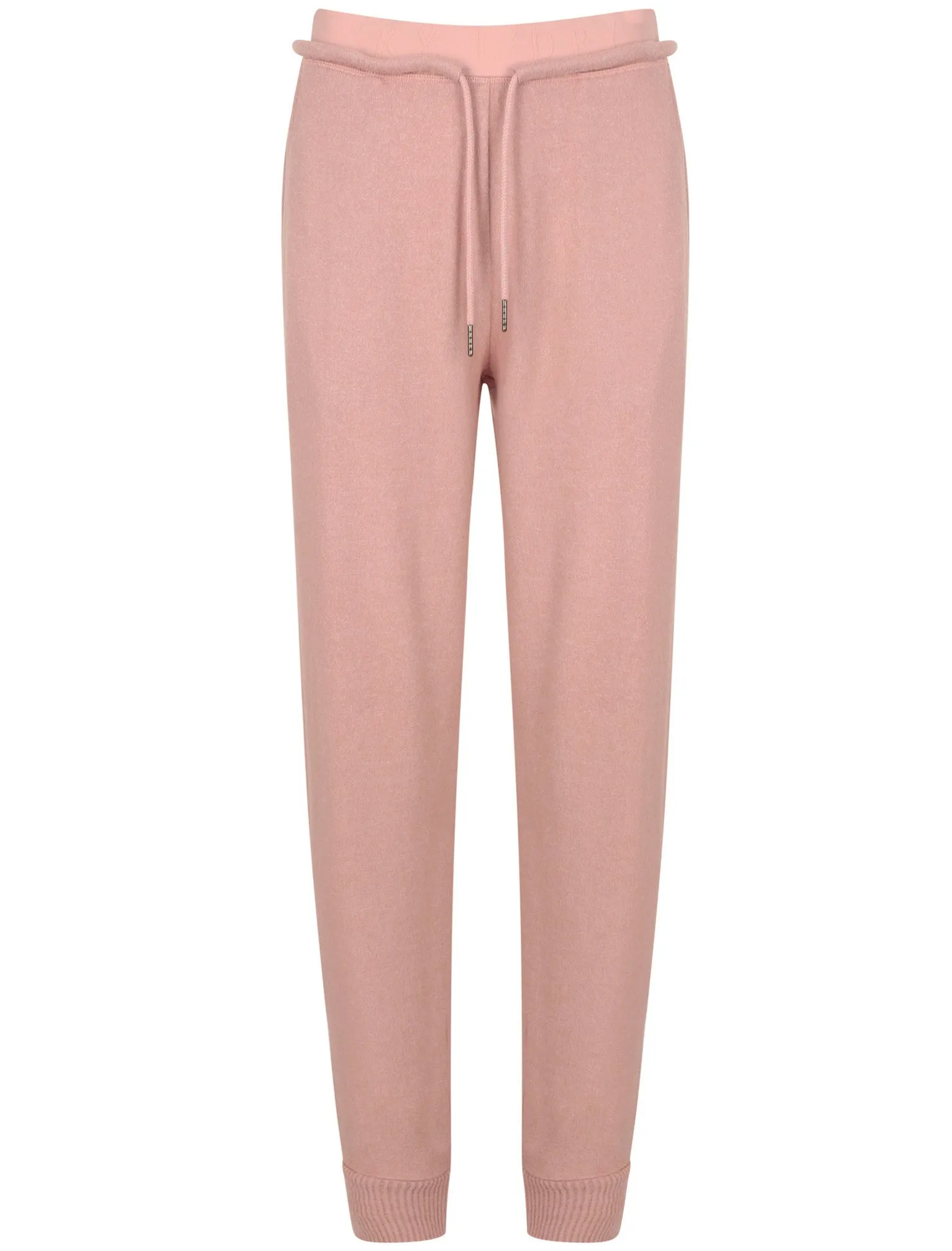 Papera Brushed Jersey Knit Cuffed Joggers In Dusky Pink - Tokyo Laundry Active