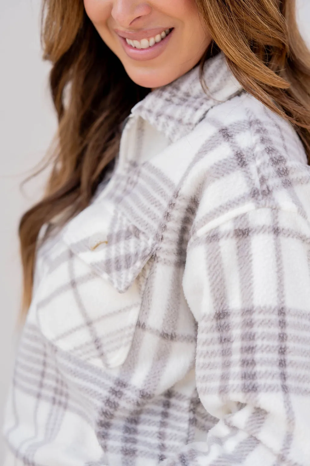 Plaid Plush Quarter Zip Pullover