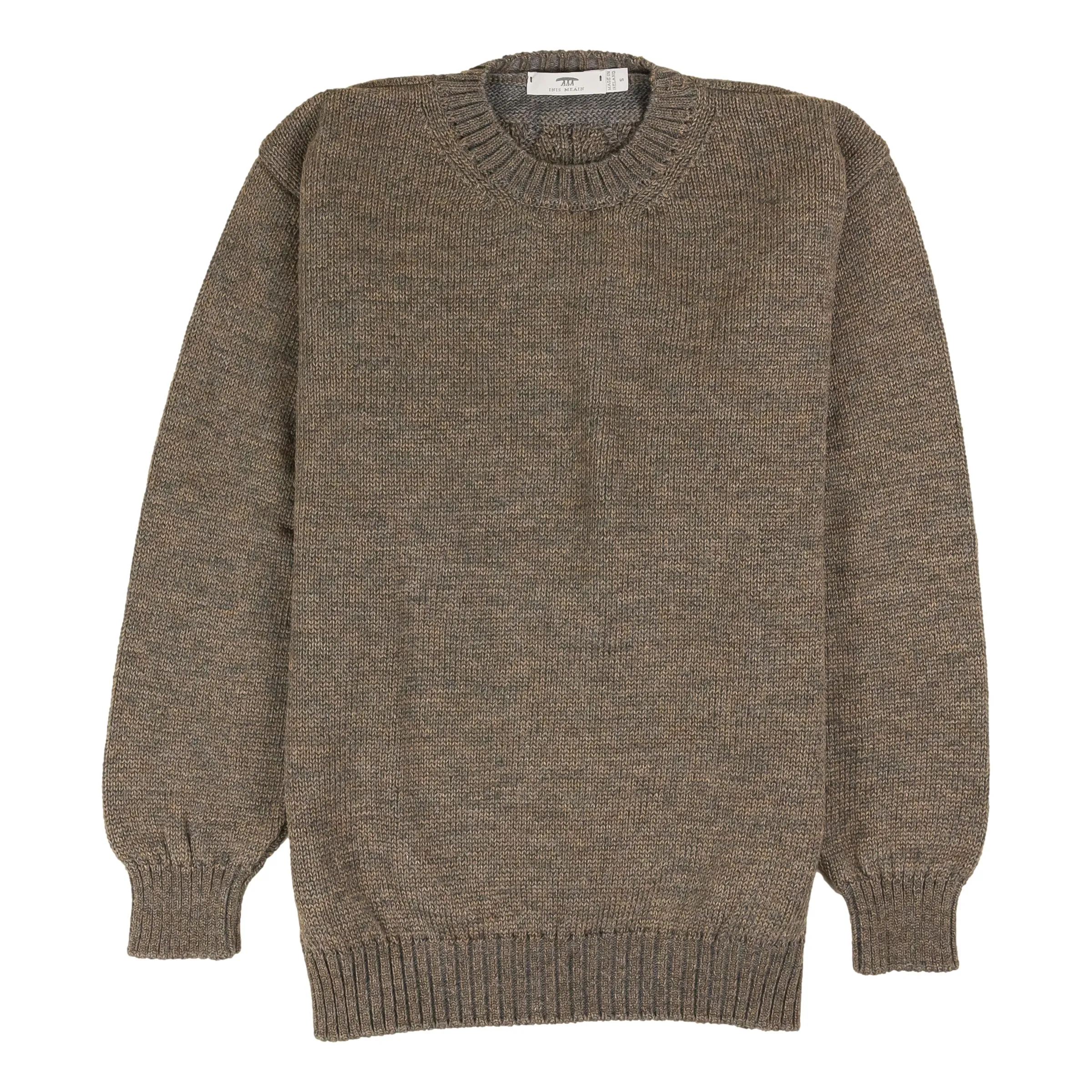 Plated Alpaca Blend Crew Neck Sweater