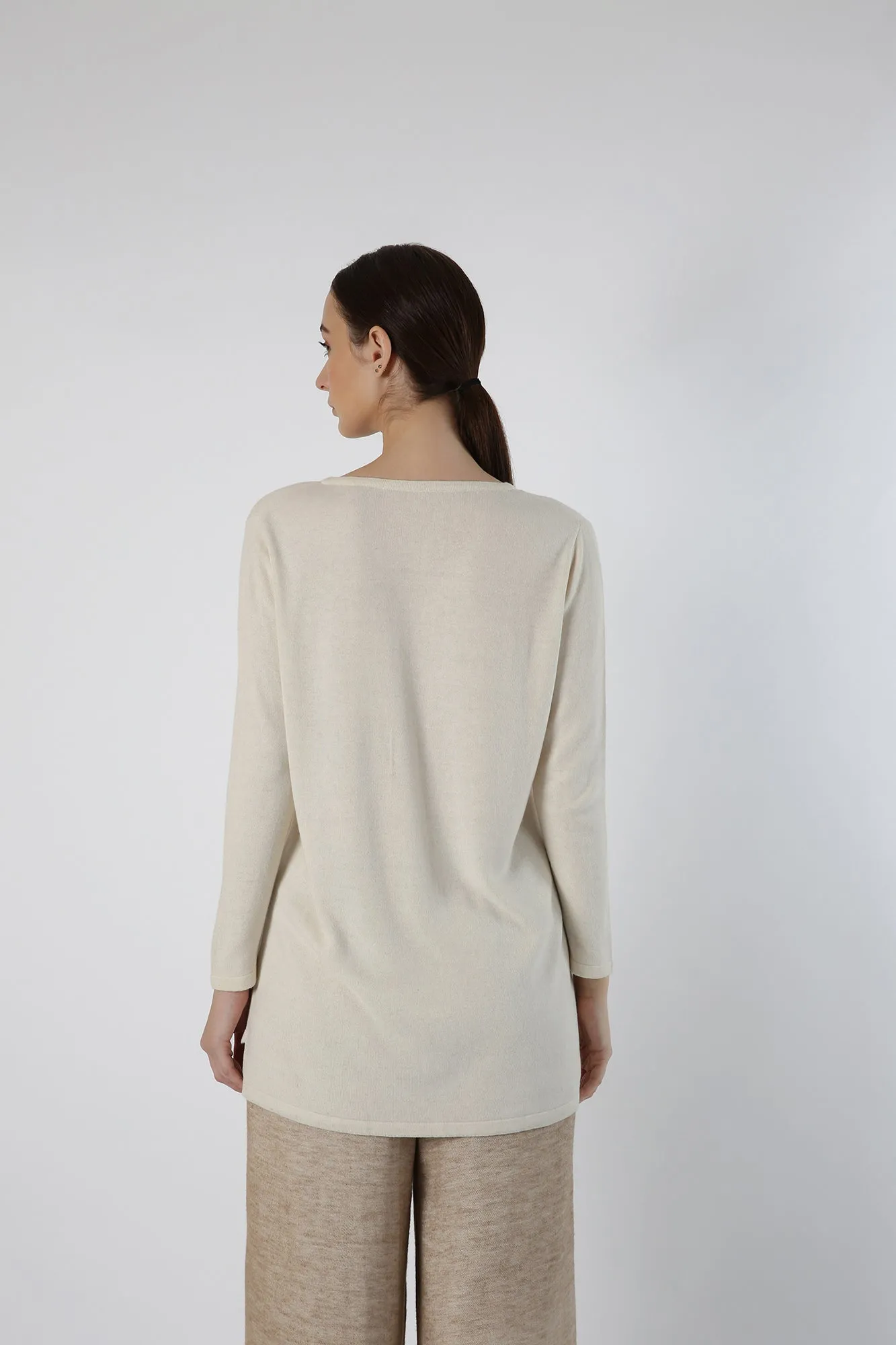 Pure Cashmere V-neck Sweater